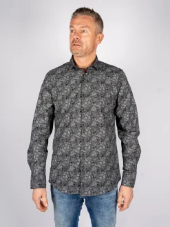 172811 zwart-grey Overhemd