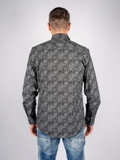 172811 zwart-grey Overhemd