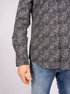 172811 zwart-grey Overhemd