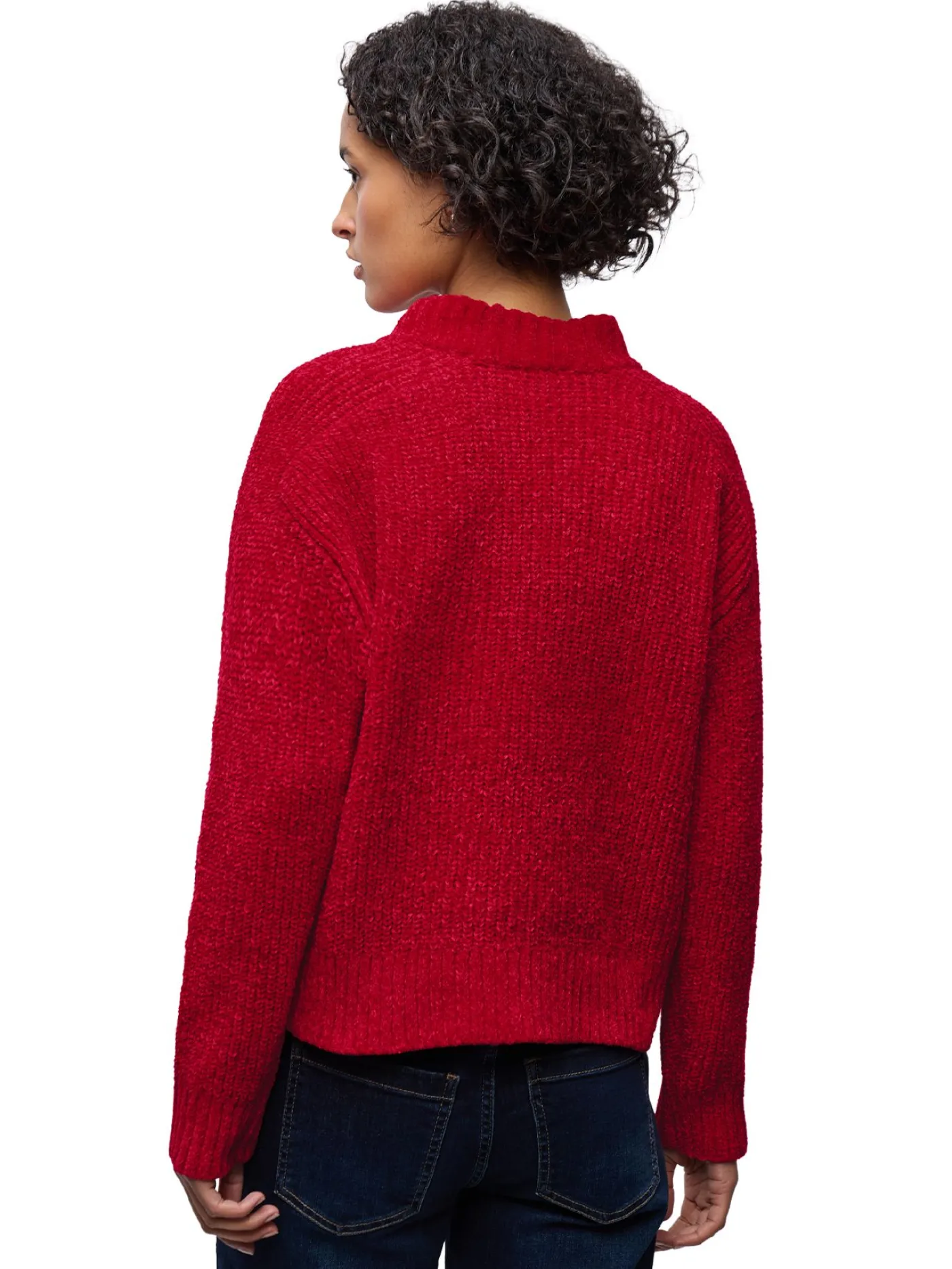 A303550 chenille sweater halfcardig