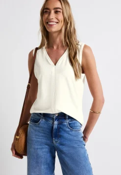 A323333 jersey top w.crochet tape