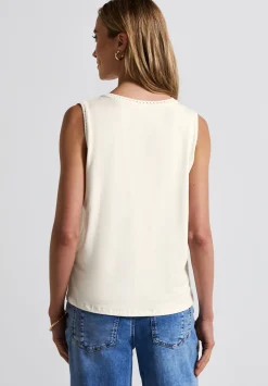 A323333 jersey top w.crochet tape