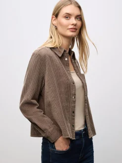 A346059 LTD QR Courduroy shirtcolla