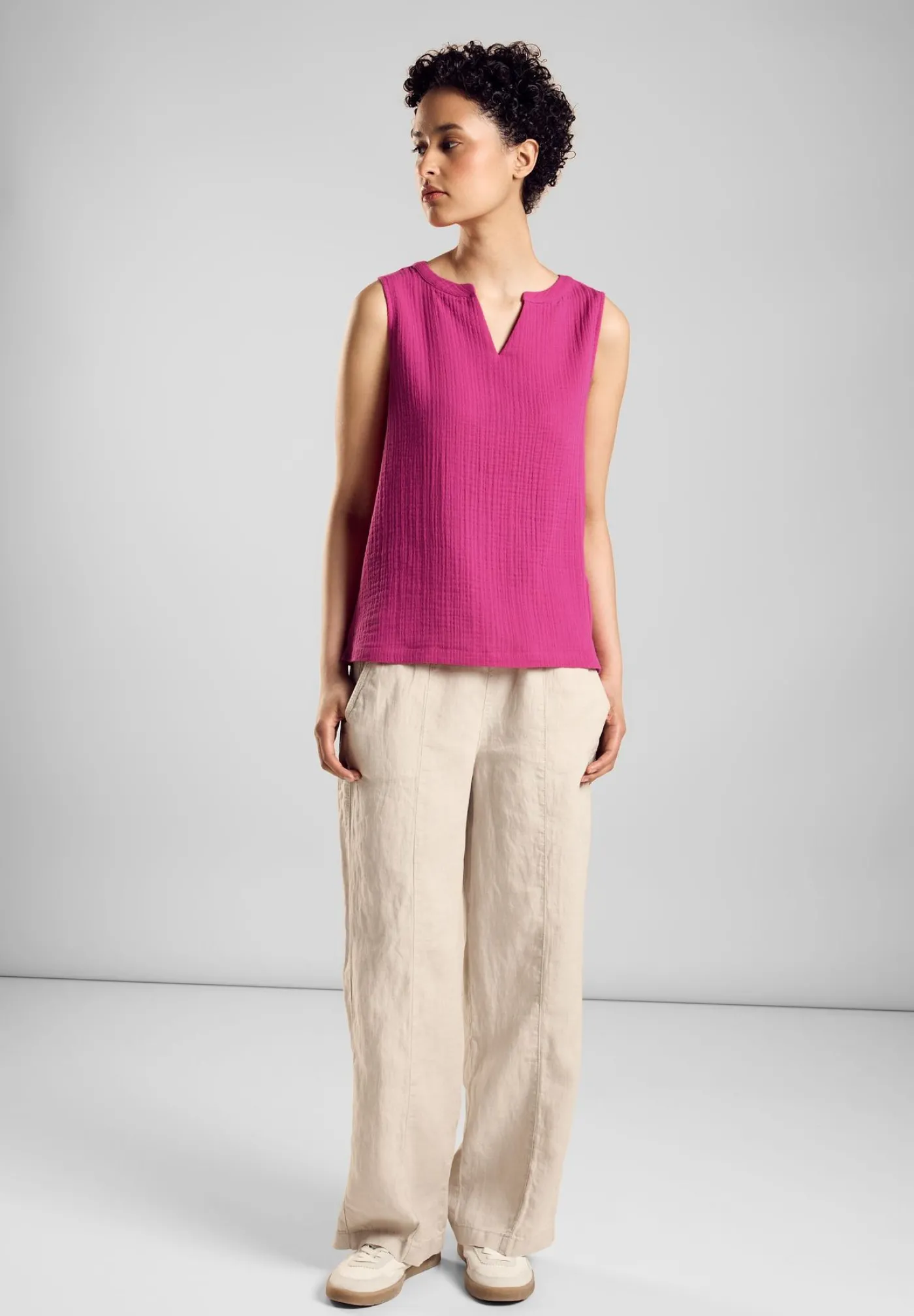 A321491 LTD QR musselin mat-mix top