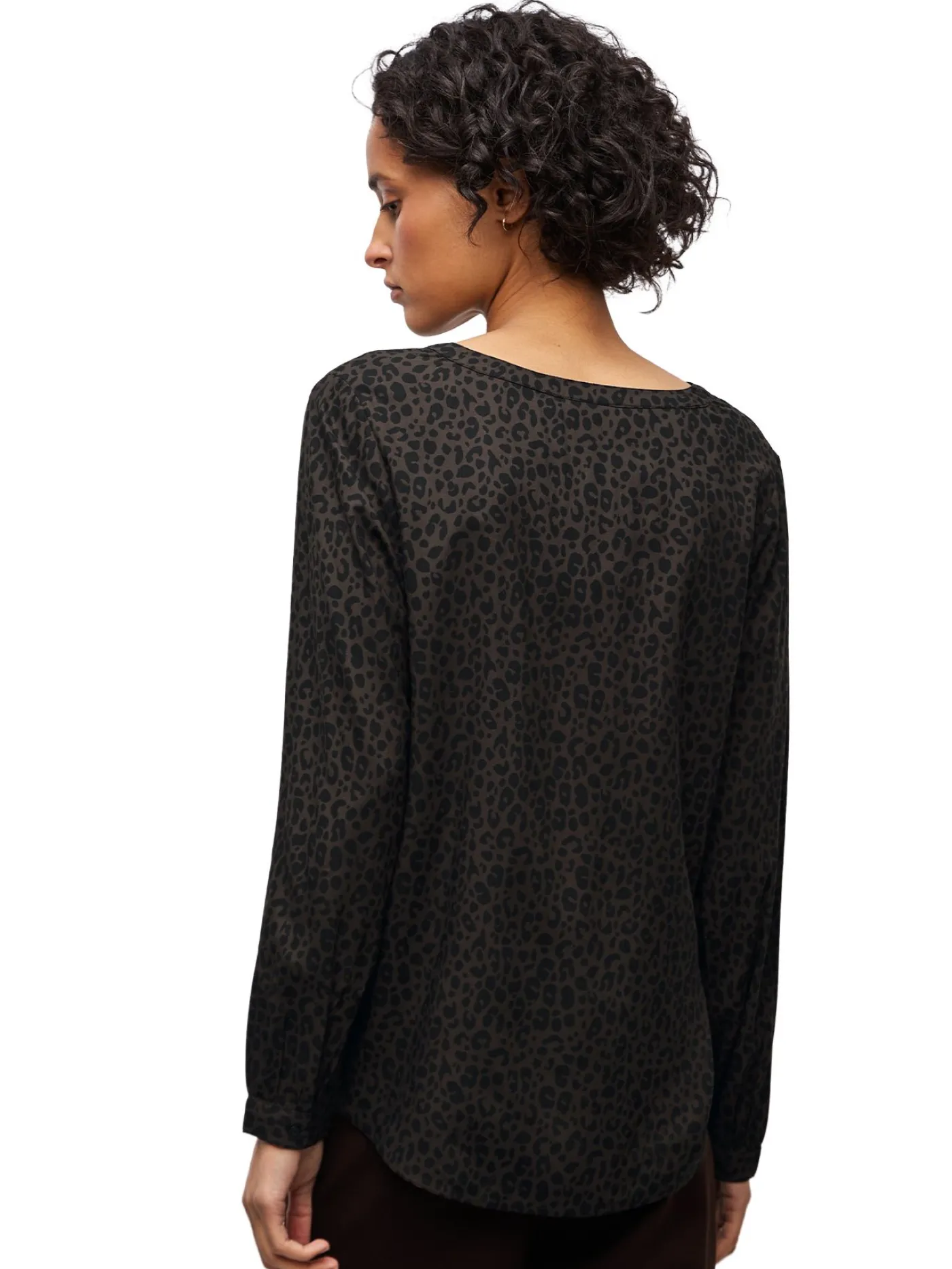 A346108 LTD QR Splitneck tunic blou