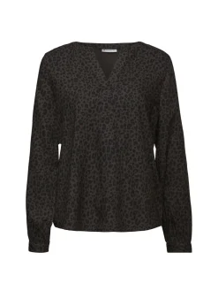 A346108 LTD QR Splitneck tunic blou