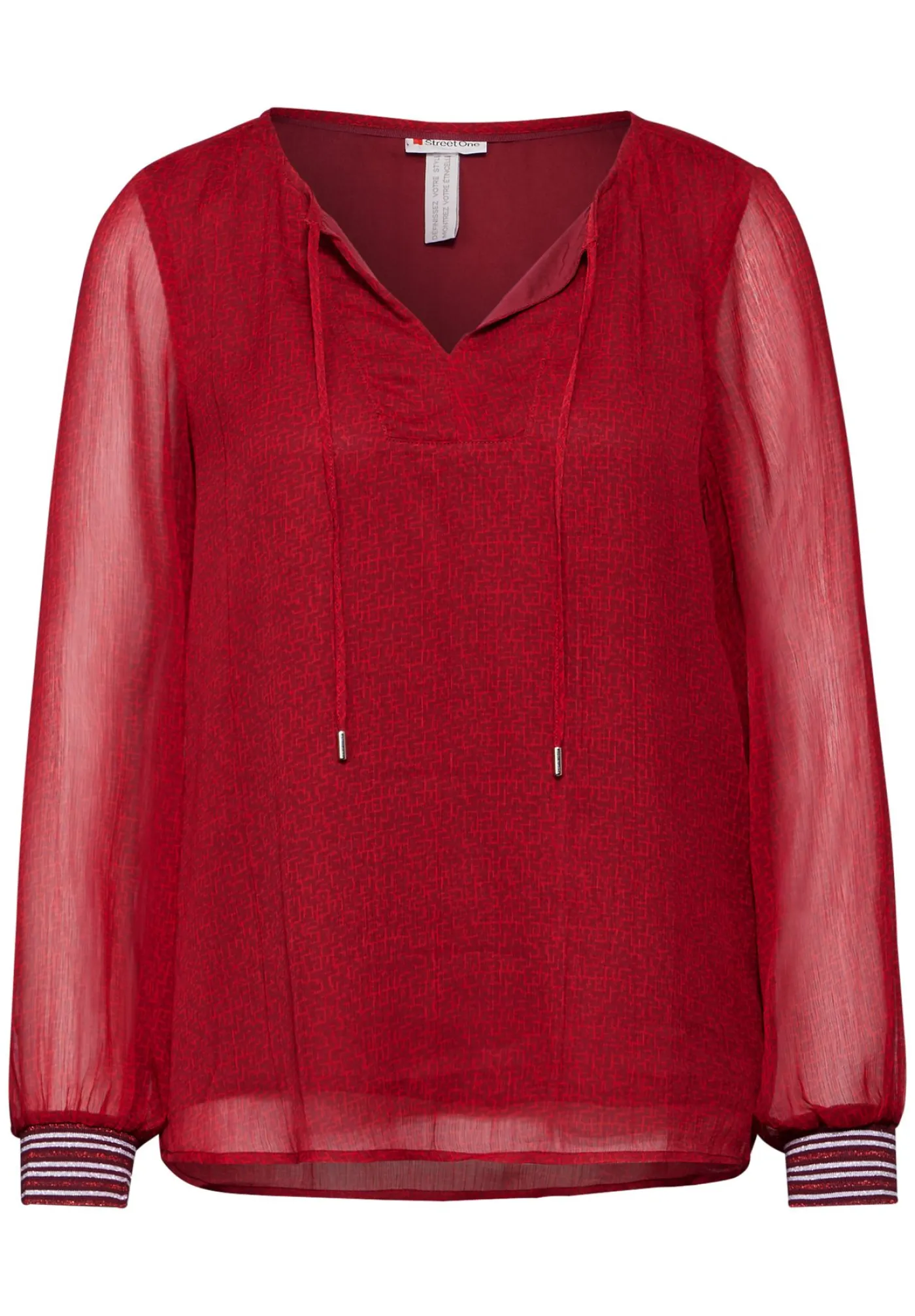 A345118 Printed chiffon tunic blous