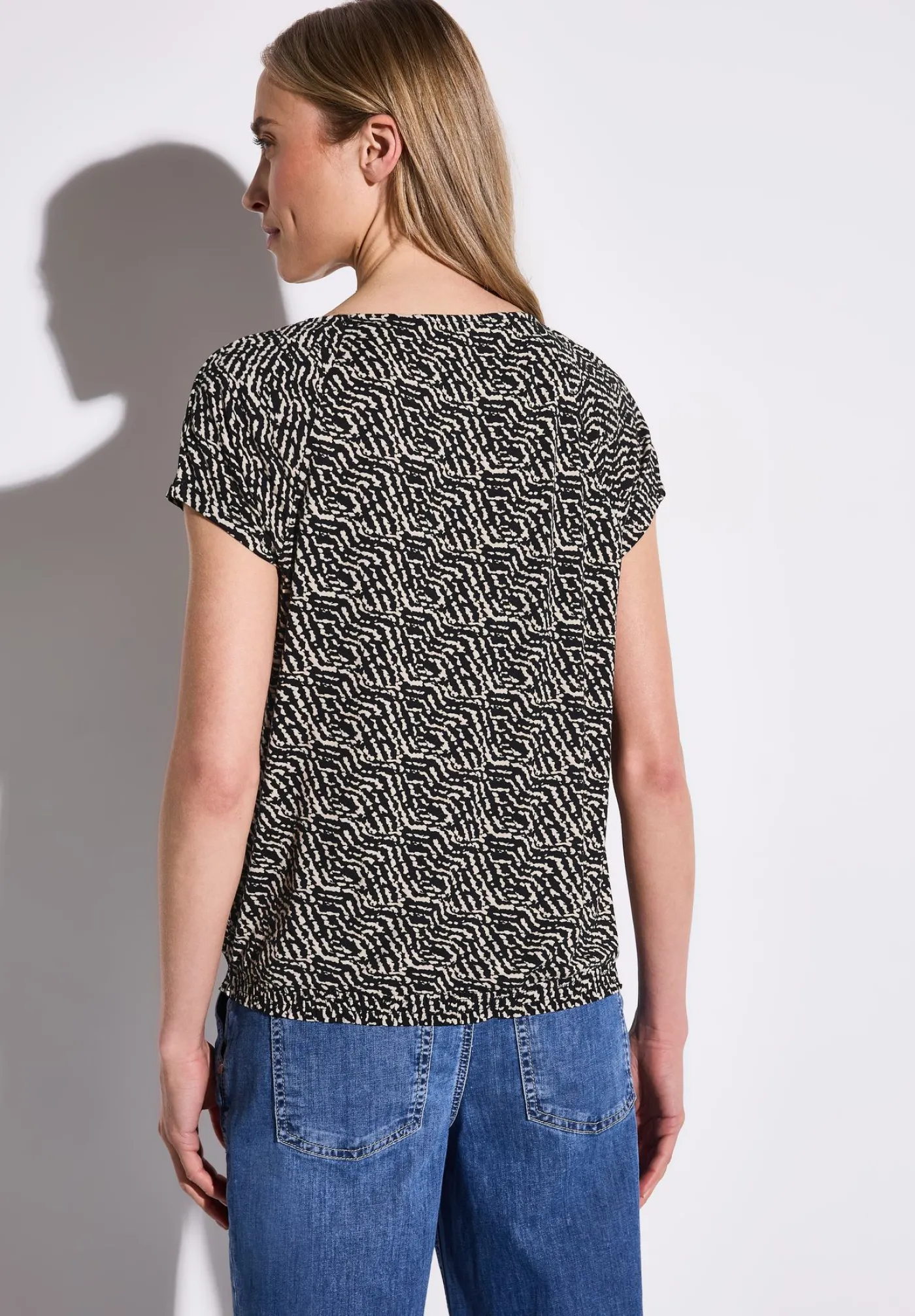 A323168 printed mat-mix shirt