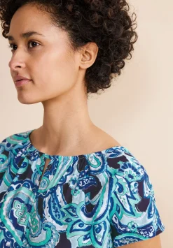 A321161 printed mat-mix shirt w.cut