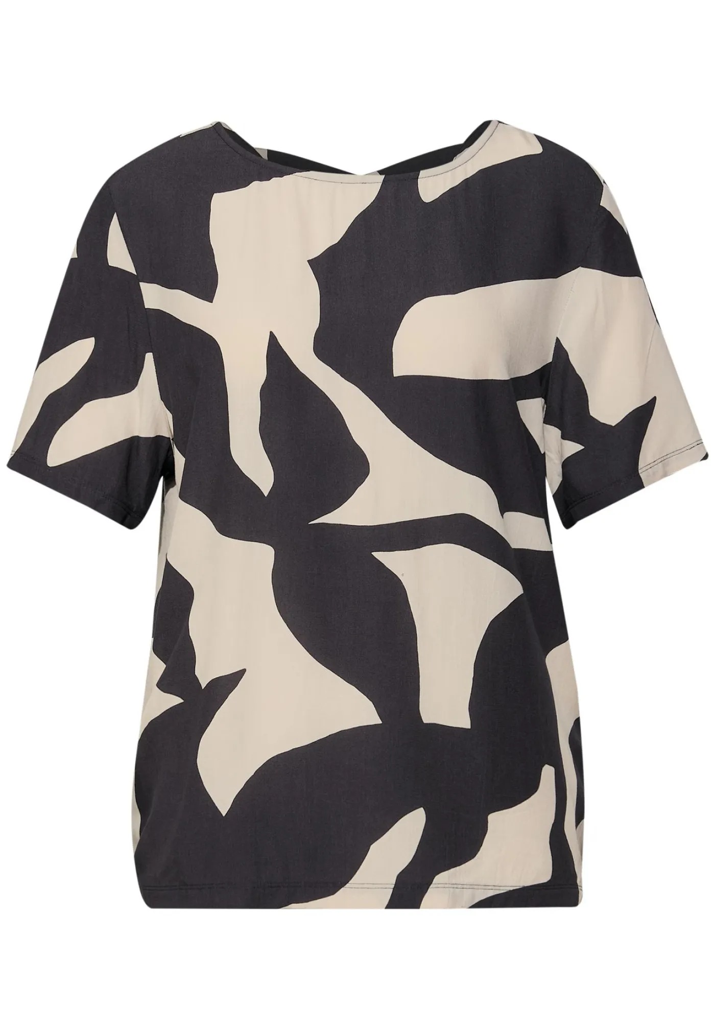 A323352 printed shirt w.crossed str