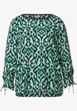 A345541 Roundneck blouse w gathered