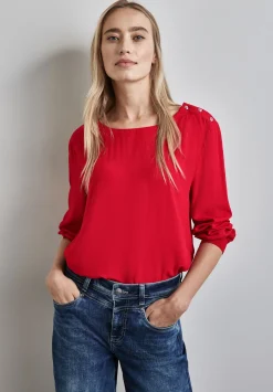 A345131 Solid blouse w pressbuttons