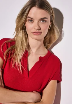 A323142 summer knit look shirt