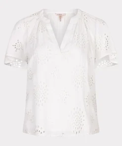 Blouse allover embroidery