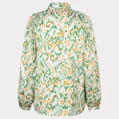 Blouse basic Pastel Ethnic print