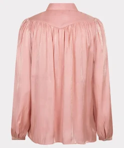 Blouse gathering changeant