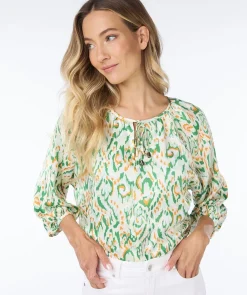 Blouse raglan Pastel Ethnic print