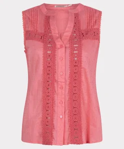 Blouse slv/lss plumetis embroidery 417