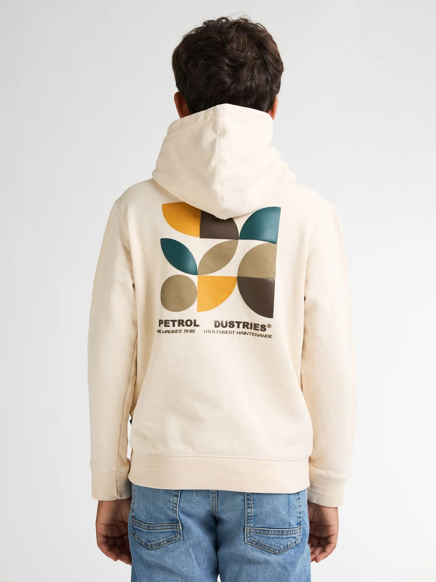 Boys Sweater Hooded Print