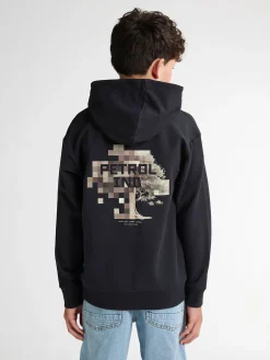 Boys Sweater Hooded Print