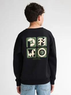 Boys Sweater Round Neck Print