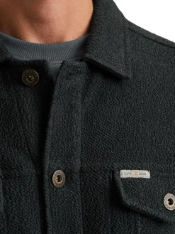 Button jacket frontloop terry