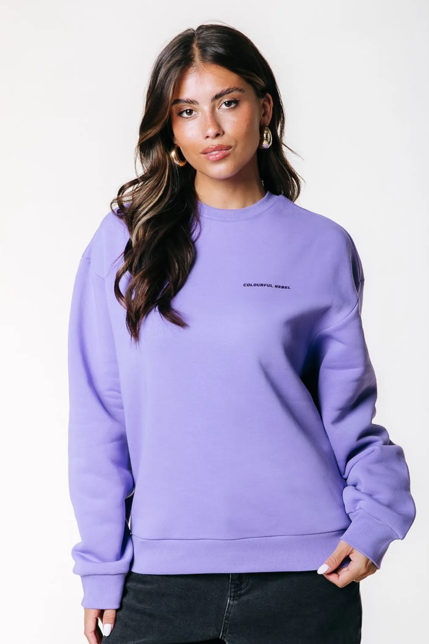 CR Big Logo Dropped Shoulder Sweat