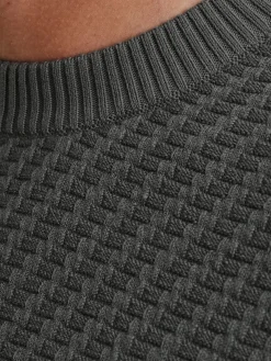 Crewneck regular fit cotton stretc