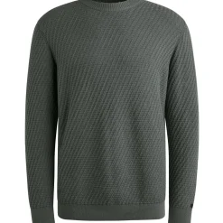 Crewneck regular fit cotton stretc