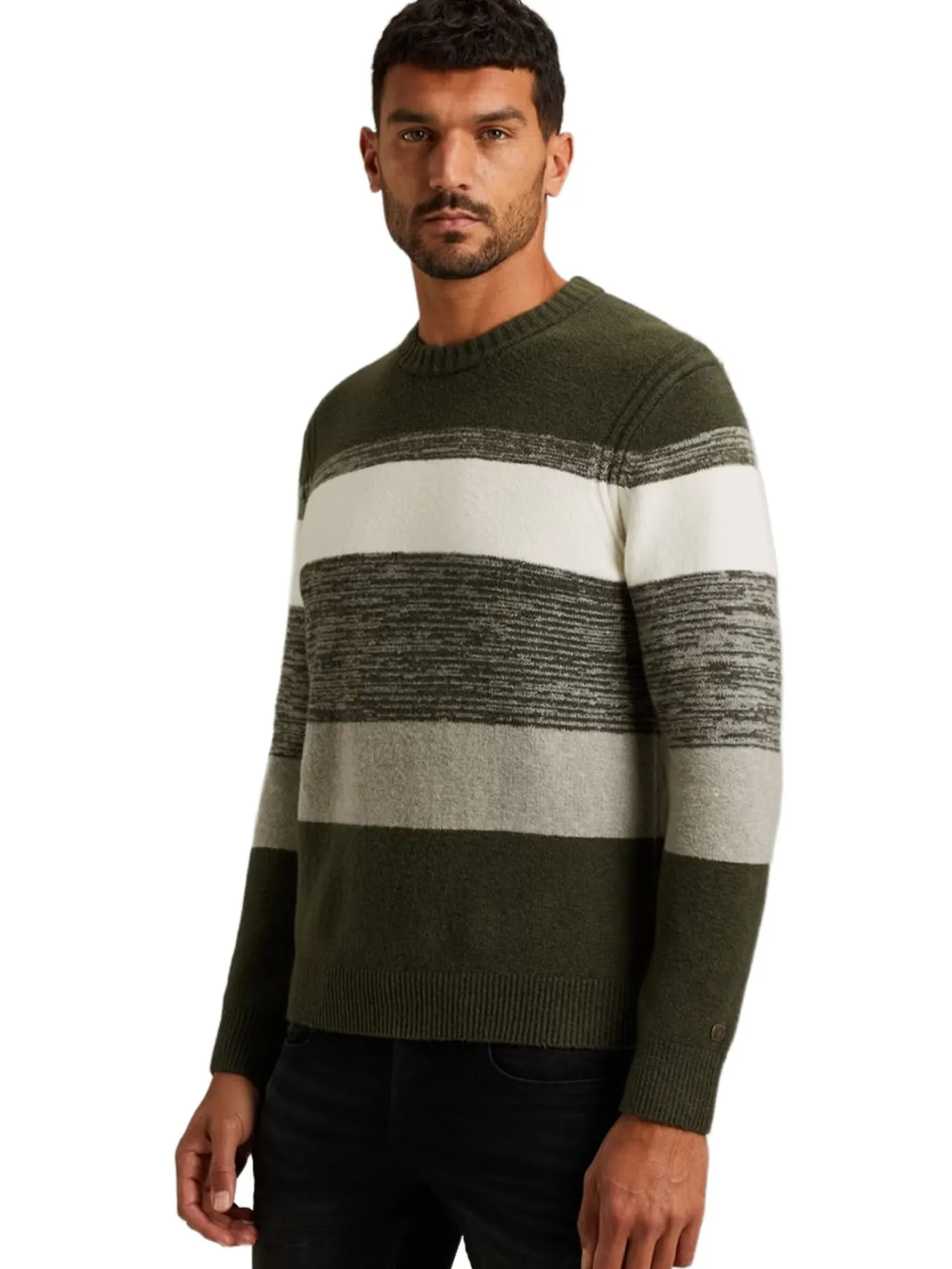 Crewneck regular fit cotton blend