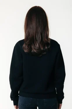 Denim Patch Relaxed Sweat