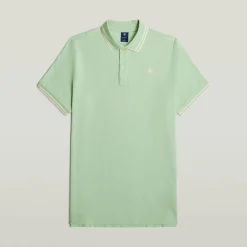Dunda slim stripe polo ss