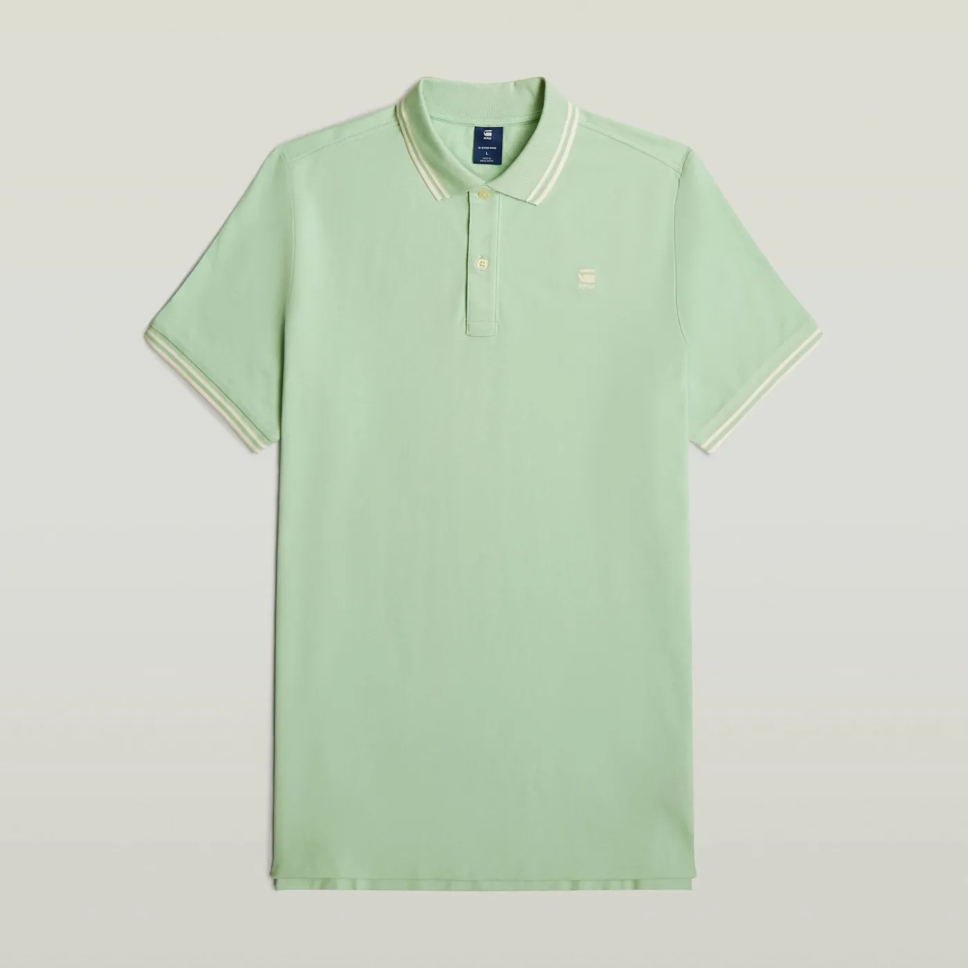 Dunda slim stripe polo ss