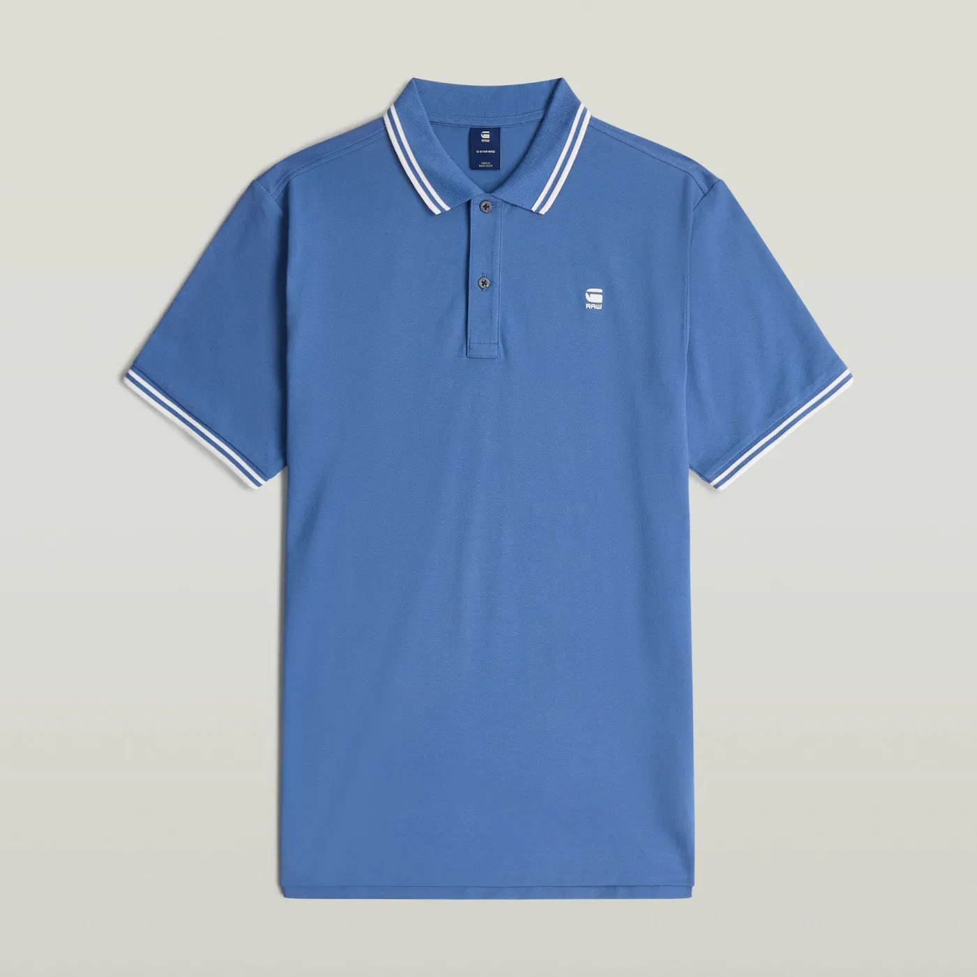 Dunda slim stripe polo ss