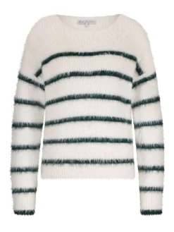 Fuzzy Sweater & Stripe
