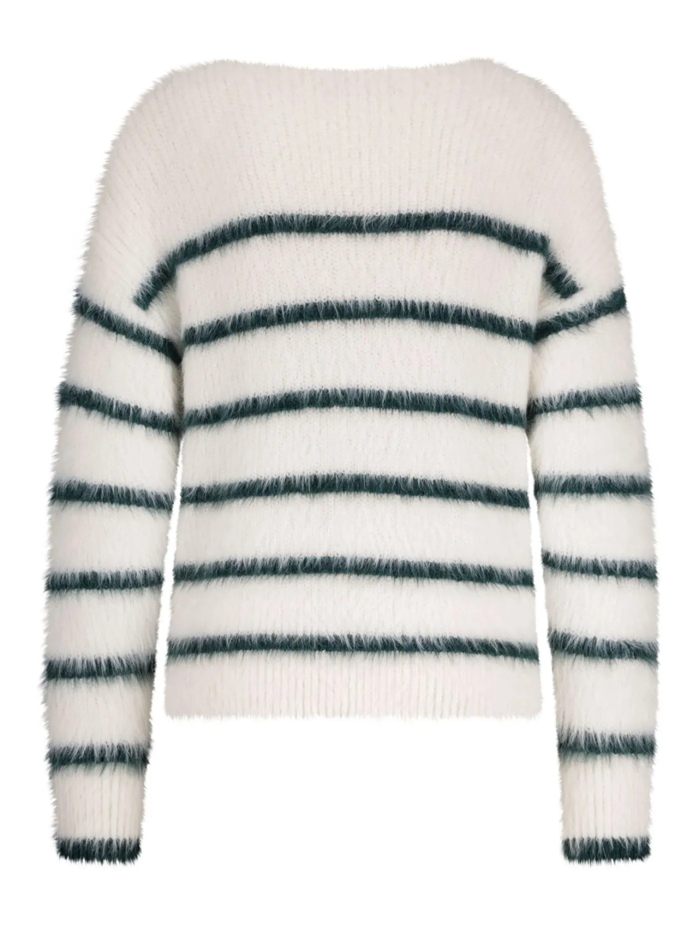 Fuzzy Sweater & Stripe