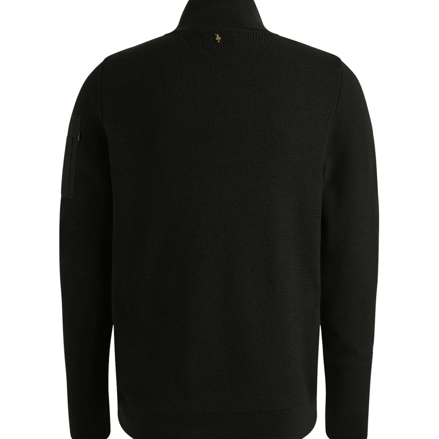 Half zip collar cotton knit