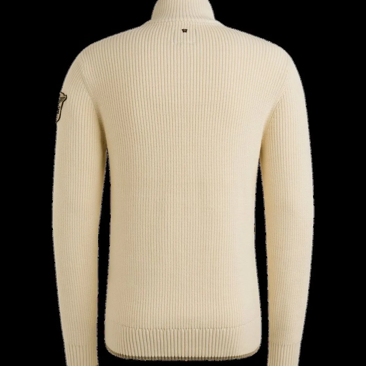 Half zip collar cotton mix yarn