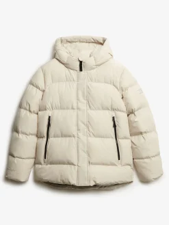 Hooded 5 baffle sports puffer