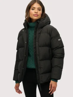 Hooded 5 baffle sports puffer