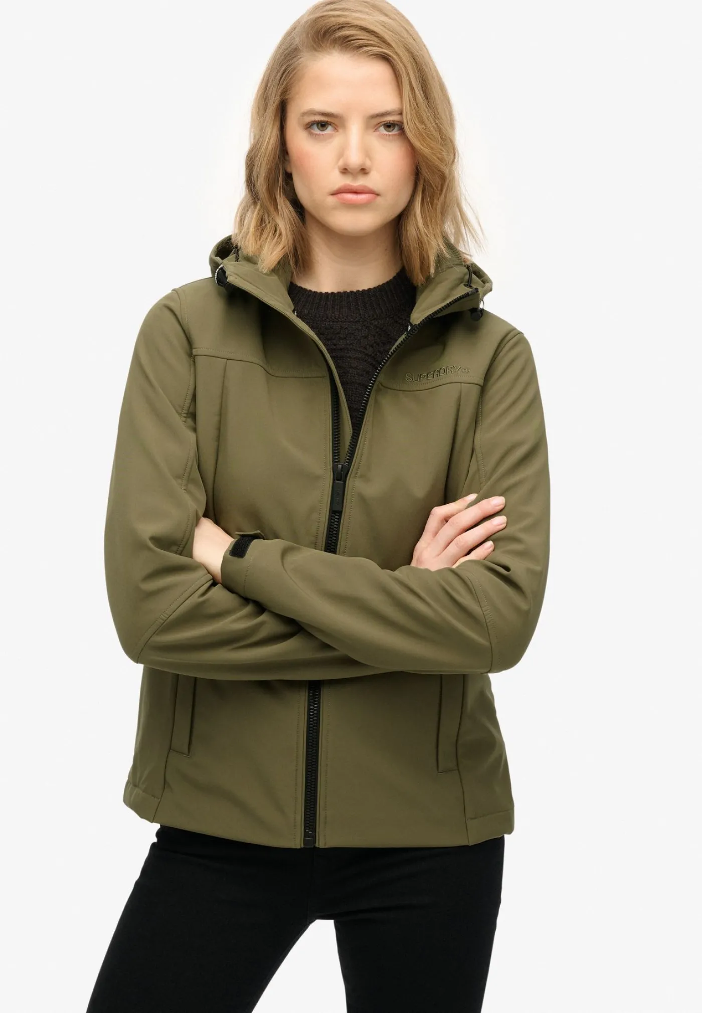 Hooded classic trekker jacket