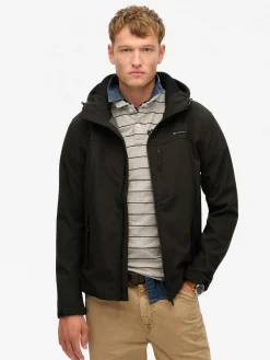 Hooded soft shell trekker jkt