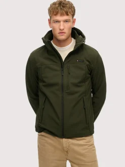 Hooded soft shell trekker jkt