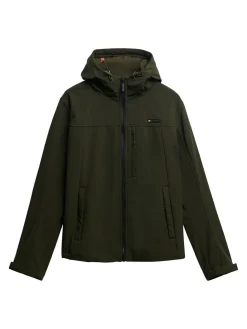 Hooded soft shell trekker jkt