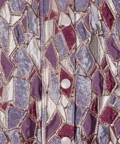 Jacket bomber metallic mosaic