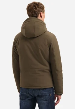 Jacket Short Fit Hooded Softshell Stretch