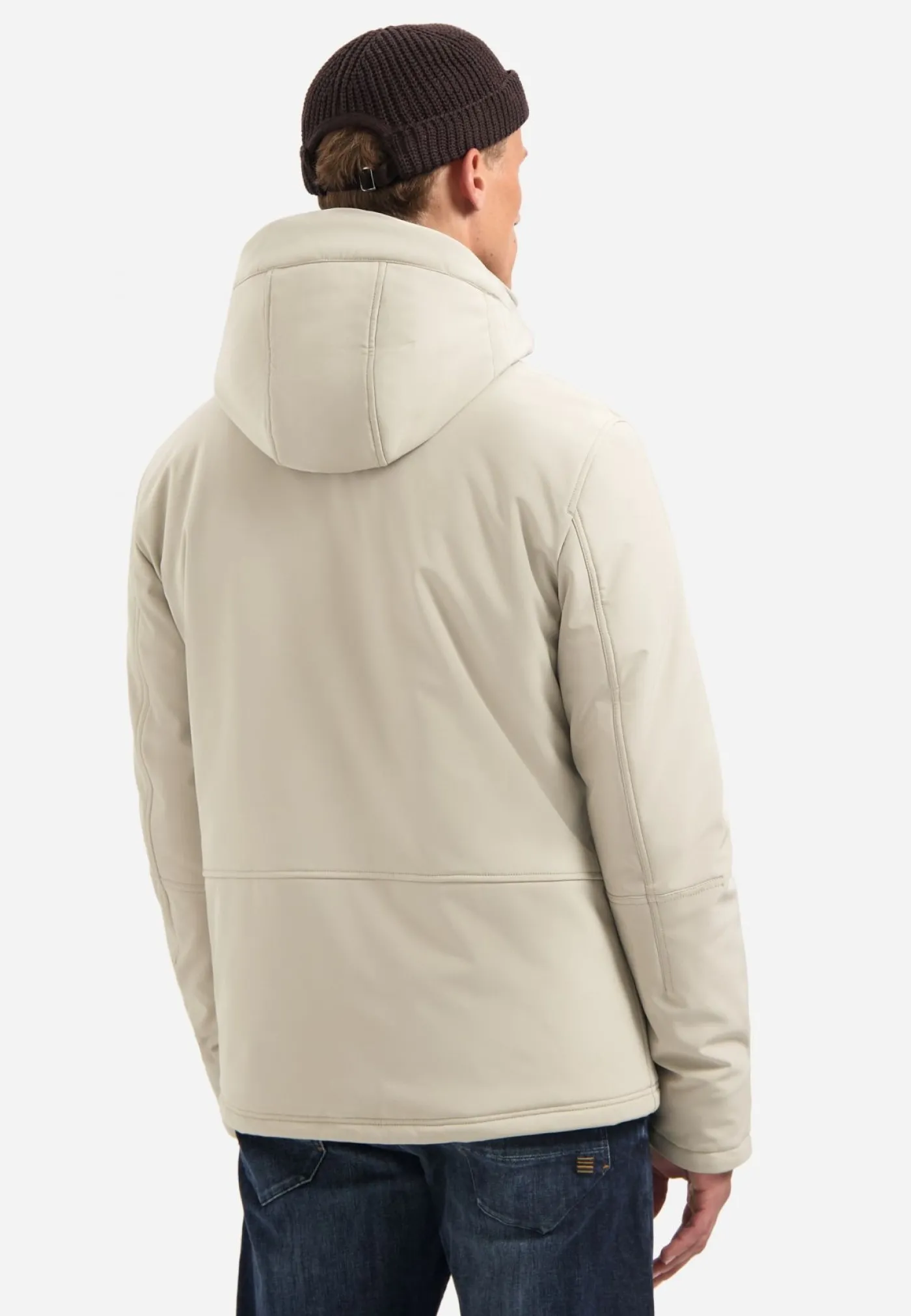 Jacket Short Fit Hooded Softshell Stretch