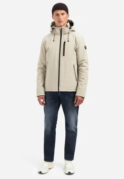 Jacket Short Fit Hooded Softshell Stretch