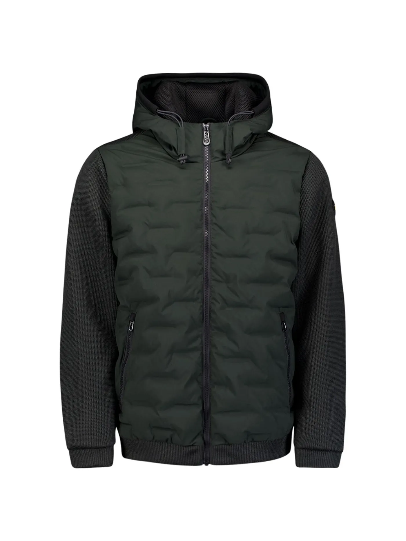 Jacket Short Fit Sealed Hooded Knitted Mix