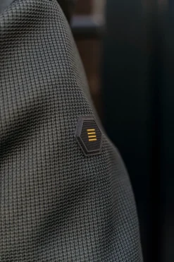 Jacket Short Fit Sealed Hooded Knitted Mix